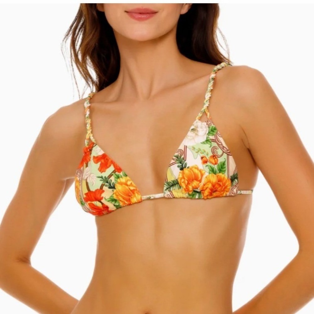 Agua Bendita Womens Size XL Nury Ete Bikini Top Multicolor NWT
